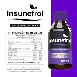Insunefrol Suplemento Alimenticio para Apoyo Renal - 60ml - Extracto Natural