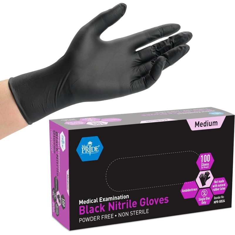 Medpride Nitrile Medical Examination Gloves-Medium-