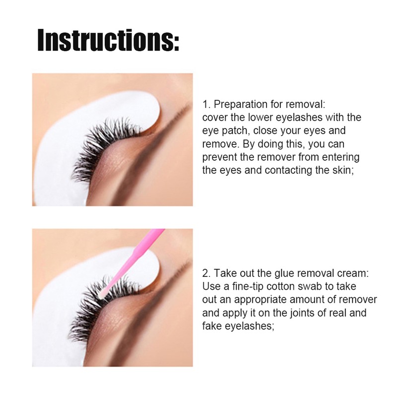 Professional Eyelash Extension Glue Removal Cream Mild False Eyelash Glue