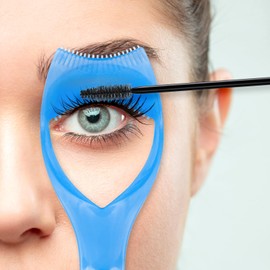 3 Pcs Eyelashes Tools Mascara Shield Applicator Guard,3 in1 Makeup Cosmetic Eyelash Tool,Mascara Guard Eyelash Brush Tool for Upper Lower Eye Lash