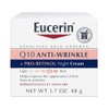 Eucerin, Crema antiarrugas de noche con CoQ10 y pro retinol, 48 g, 1.7 fluid ounces