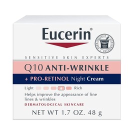 Eucerin, Crema antiarrugas de noche con CoQ10 y pro retinol, 48 g, 1.7 fluid ounces