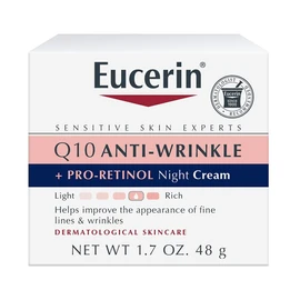 Eucerin, Crema antiarrugas de noche con CoQ10 y pro retinol, 48 g, 1.7 fluid ounces
