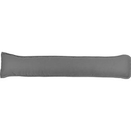 Prime Lines UK Hollowfibre Draught Excluder Stopper Cushion - Heavy Door Stopper Cushion For Bottom Door/Window - Guard Insulator - 90x18cm (Grey)