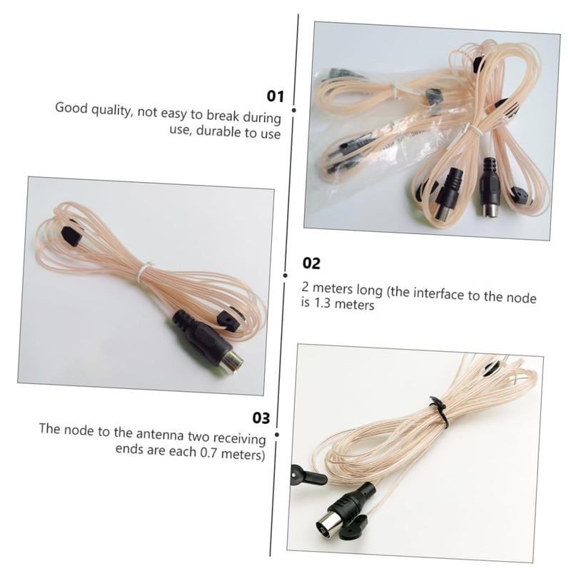CAXUSD 3pcs Antenna Straight Connector for Enhanced Signal Reception Meters