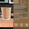 We Can Source It Ltd 16oz Ripple Brown Kraft Paper
