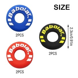 6 Pcs Tennis Racquet Shock Absorber Multifunctional Tire Shape Rubber Tennis Racket Shock Absorber Rubber Tennis Racket Vibration Dampeners for Tennis and Squash