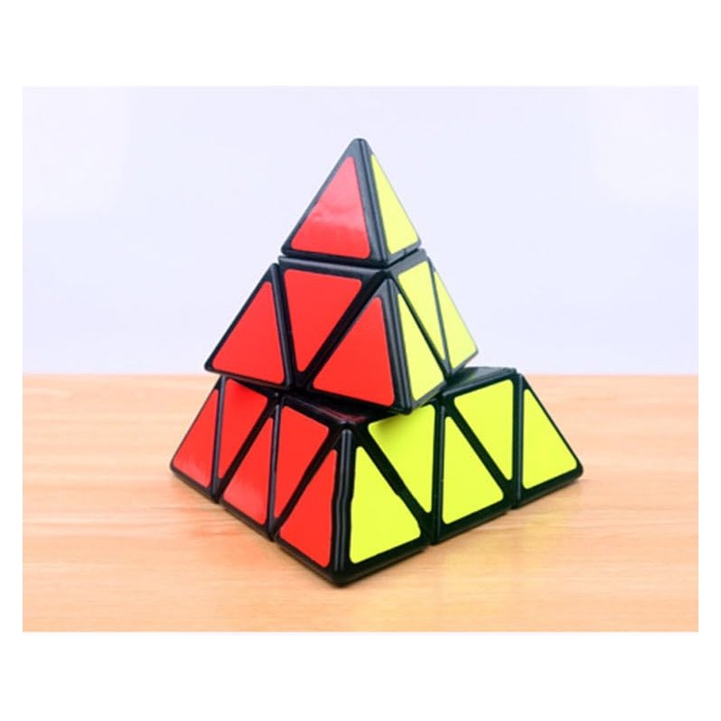 3x3x3 Pyramid Magic Speed Cube Triangle 3D Puzzle Cube Black