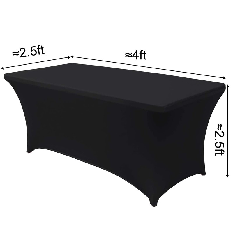 Time to Sparkle 4ft Stretch Spandex Table Cover for Standard