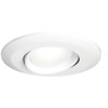 Tesler 4" White Gimbal Retrofit 10W LED Eyeball Downlights 6-Pack