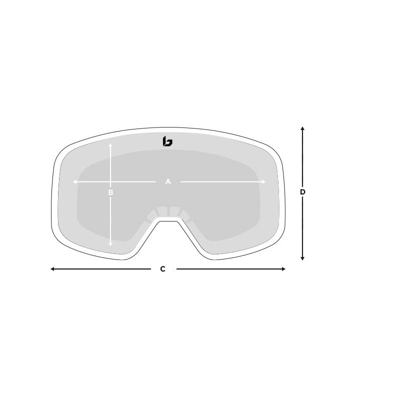 BOLLE Nevada JR Snow Goggles 2023 Race Black Matte/Vermillion Gun