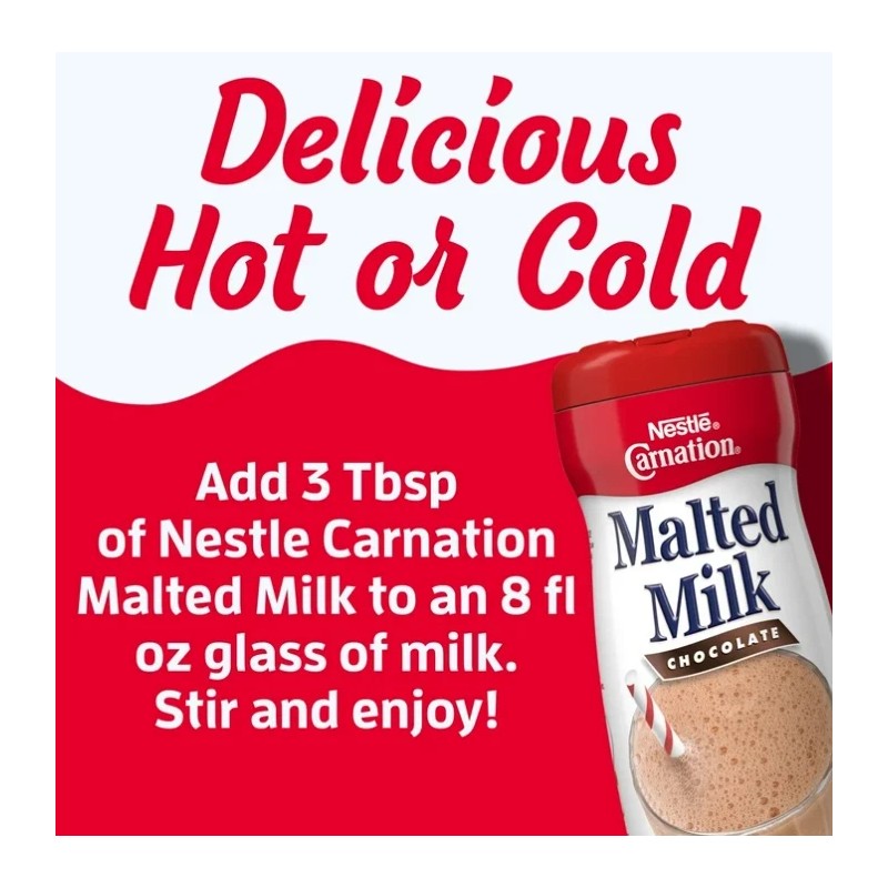 Nestle Carnation Chocolate Malted Milk Powder Mix 13 oz x