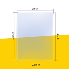 Eliamo 100 Pack 3"x4" Hard Plastic Card Sleeves Top Loaders for Cards, Baseball Card Protectors Hard Plastic, for Baseball Card, Game Cards, Trading Card, and So on