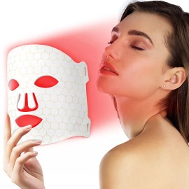 7 Colors Photon Face LED Mask Red Light Therapy for Facial Skin Care Anti-aging