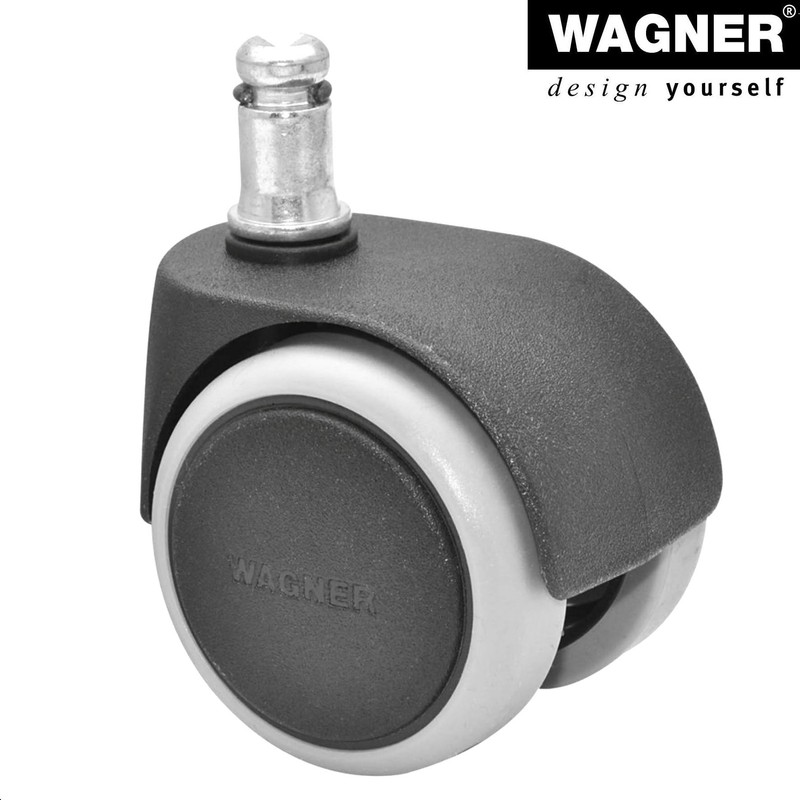 WAGNER swivel chair castors/office chair castors - 5pcs. set -