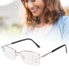 Metal Multifocal Fatigue Relief Reading Glasses Anti Blue Rays Presbyopic