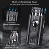 5-in-1 Torch Lighter, Built-in Multi-Functional Accessories, Punch, Draw Enhancer Tool,