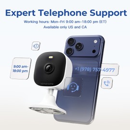 2.5K Cameras for Home Security with Audio and Video, Indoor Security Camera for Baby Monitor, 2.4g/5g Outdoor Cameras for House/Pet/Baby, Plug&Play, Support 128G Card (Not Included), 9.84ft Wire