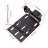 Aramox Motorcycle License Plate Frame,Aluminum Alloy Black Side-Mount License Plate