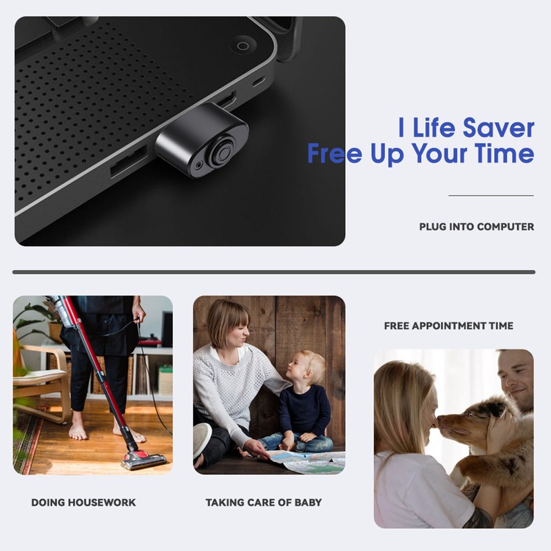 USB Mouse Mover with 3 Modes Auto Connect Memory Function