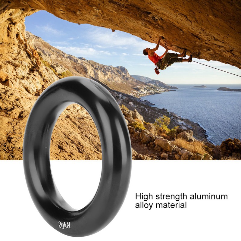 Outdoor Rock Climbing Multifunctional Aluminum Rappel Ring O Ring 12mm