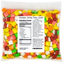 Chiclets, Chicle Tabs, 2LBS