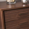 SEI Furniture Oren Bedside Table w/ Drawers, Brown