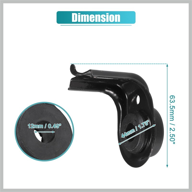 RATCHROLL 2pcs Upper Radiator Bracket with Rubber Cushion Bushing Radiator