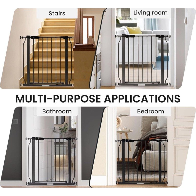 BalanceFrom Easy Walk-Thru Baby and Pet Safety Gate with Hold-Open