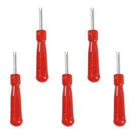 DUSCOKE 5PCS Valve Core Removal Tool, Single Head Schrader Valve Stem Core Remover, Motorcycle & Truck Tire Repair Install Tool (Single Head)