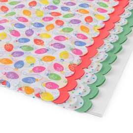 Christmas Tissue Paper for Gift Bags 4 Designs 20" x 20" Pack of 100