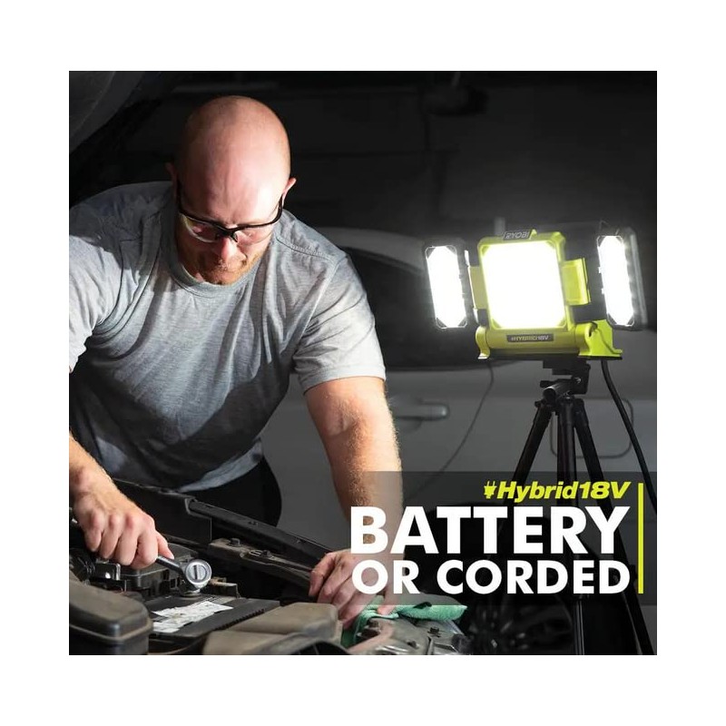 RYOBI ONE+ 18V Cordless Hybrid LED Panel Light (Tool Only)