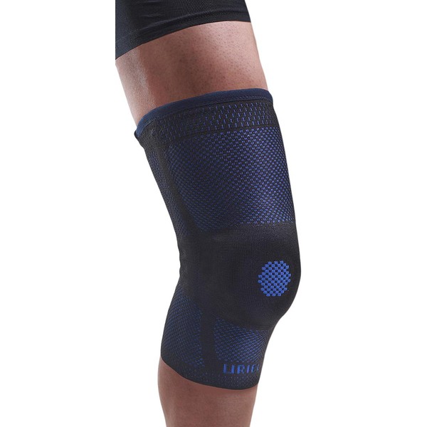 Uriel 24-9135 Genusil Rigid Knee Sleeve with Patella Support, 2XL, Blue