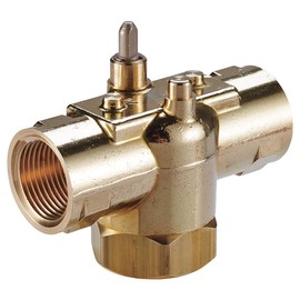 Johnson Controls JM3221 Series J Model JM2221 Electric Zone Valve, Modulating Control, Three-Way Spring Return, 1/2" Size, 1 CV, 50 psig Closeoff, NPT End
