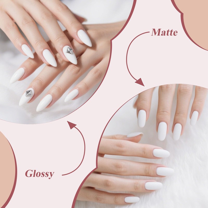 Artdone Gel Nail Polish Hema-free Solid Color White For All