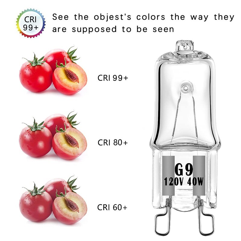 YBEK G9 Halogen Bulb 40W 120V T4 JCD Type G9