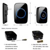 Wireless Doorbell, Waterproof Door Bell Kit, Distinguish Front and Rear