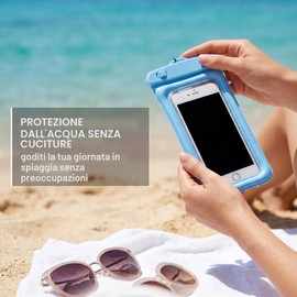 QEXUJOW Scatole impermeabili da immersione,Custodia protettiva impermeabile in 2 pezzi, borsa impermeabile universale, impermeabile IPX8, borsa impermeabile per smartphone