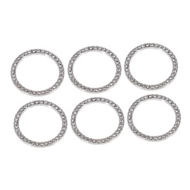 SUPVOX Rhinestone Car Stop Button Crystal Decor Accessory for Push Button Easy to Install Car Interior Decoration White