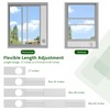 BEWAVE Dryer Vent Window Kit, Window Vent Kit Fit with