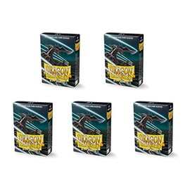 5 Packs Dragon Shield Matte Mini Japanese Jet 60 ct Card Sleeves Value Bundle!
