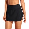 Tempt Me Women Swim Skirt with Zipper Pockets High Waisted