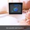 5in Wall Shower Clock Digital Timer Alarm Temperature Humidity Display