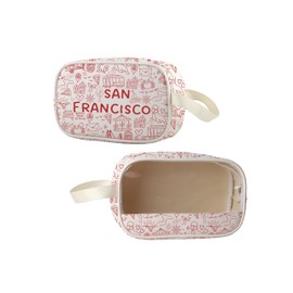 Lywjyb Birdgot San Francisco Trip Clear Makeup Bag California Souvenir Vacation Merch Welcome To San Francisco Gift (San Francisco Cbag)