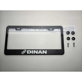 SIGNWERKZ Glowing Dinan I Carbon Fiber Printed Stainless Steel license Plate Frame