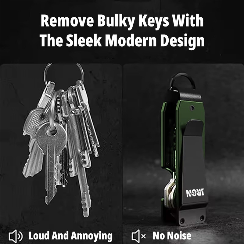 Iron Edge Key Organiser - Portable Keychain, Minimalist Heavy Duty