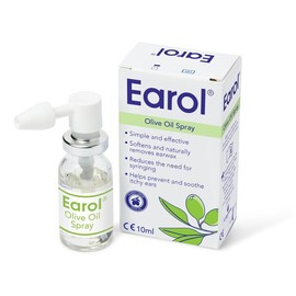 Earol olive oil atomizer against stuck earwax
