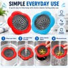 2-Pack Silicone Sink Strainers for Kitchen Drains – 4.5-Inch Anti-Clog