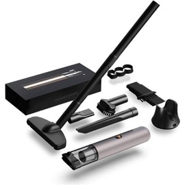 Aspiradora de Mano 120W 16000Pa Recargable por USB Aspiradora de ácaros for el hogar y el Coche(Gray)                                                 