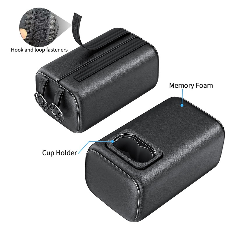 TDOFYH Car Rear Seat Armrest 2 Row Console Box with